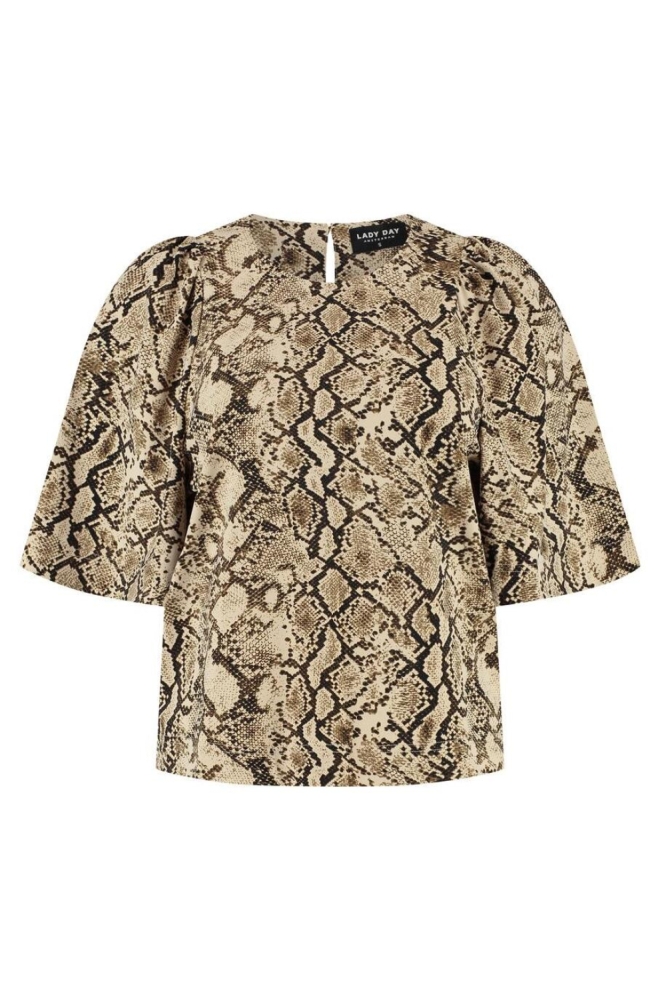 Lady Day multi color dames t-shirt | Vooraanzicht