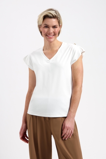 Lady Day T-shirt SYDNEY T SHIRT L24 375 3112 SIMPLE WHITE