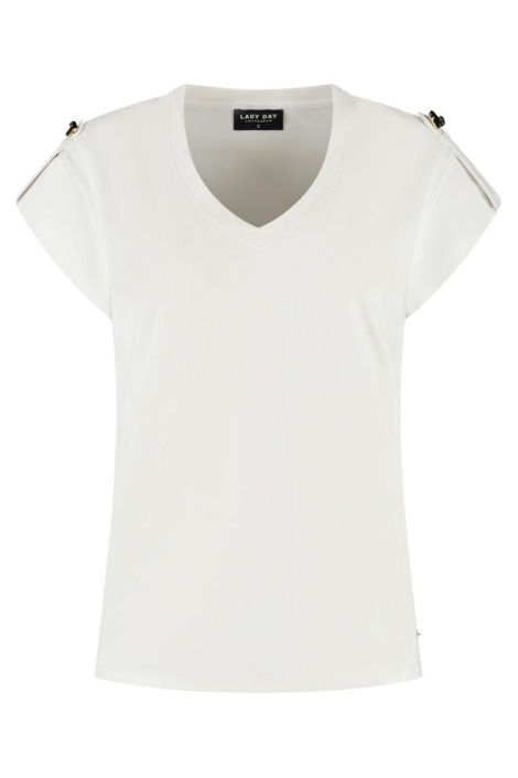 Lady Day witte dames t-shirt | Vooraanzicht
