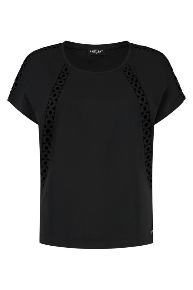 Lady Day zwarte dames t-shirt | Vooraanzicht