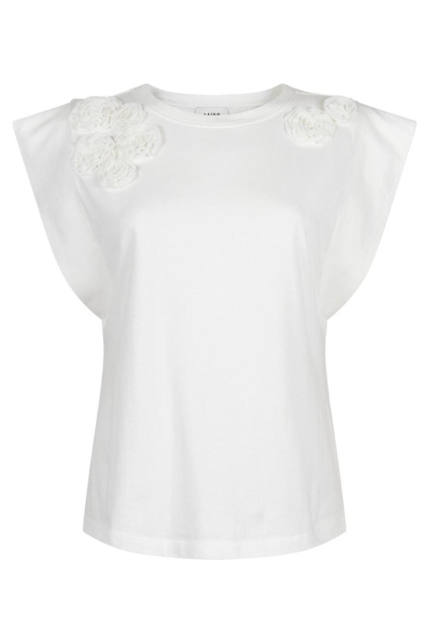 Aaiko witte dames t-shirt | Vooraanzicht