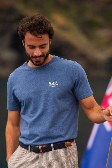 NZA T-shirt TEE ROUND NECK 26CN729 2613 SAILING BLUE MELANGE