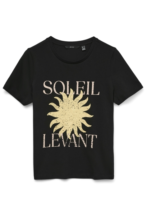 Vero Moda zwarte dames t-shirt | Vooraanzicht