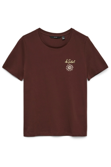 Vero Moda vmlise olly ss top box jrs Bordeaux