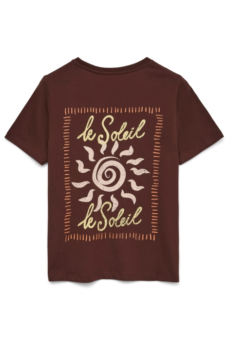 Vero Moda bordeaux dames t-shirt | Achteraanzicht