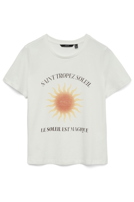 Vero Moda witte dames t-shirt | Vooraanzicht