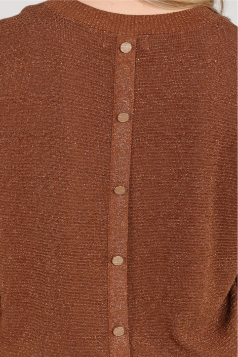 Nukus camel dames t-shirt | Close up