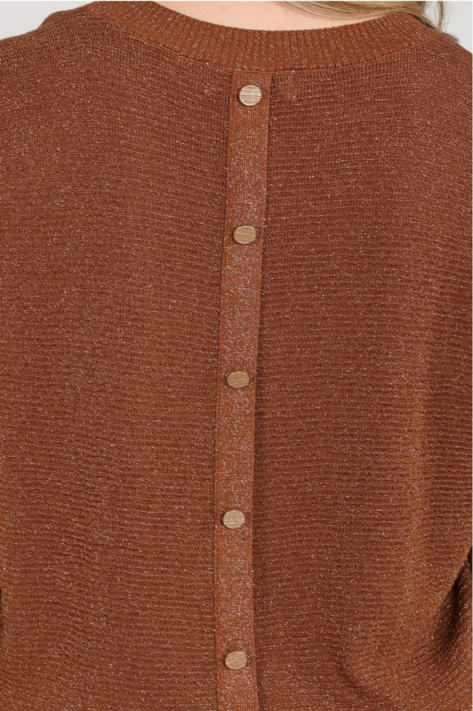 Nukus camel dames t-shirt | Close up
