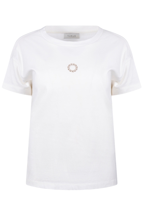 Nukus witte dames t-shirt | Vooraanzicht