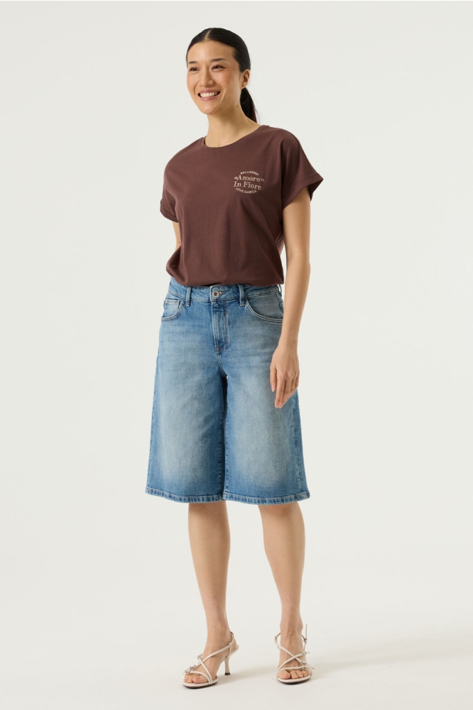 Garcia bruine dames t-shirt | Model