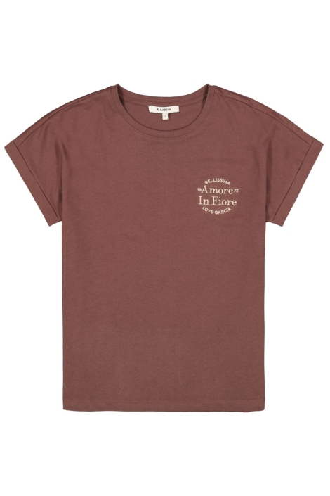 Garcia bruine dames t-shirt | Vooraanzicht