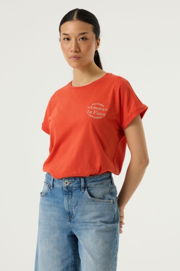Garcia p260201_ladies t-shirt ss Rood