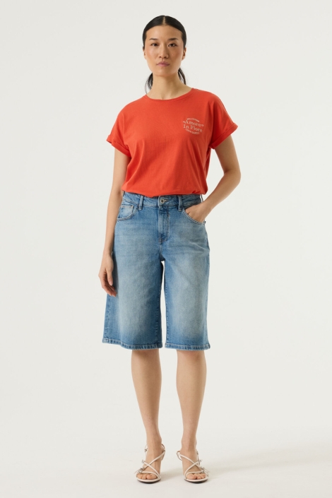 Garcia rode dames t-shirt | Model