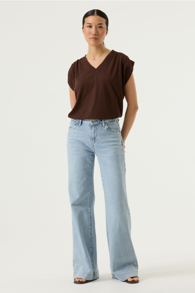 Garcia bruine dames t-shirt | Model