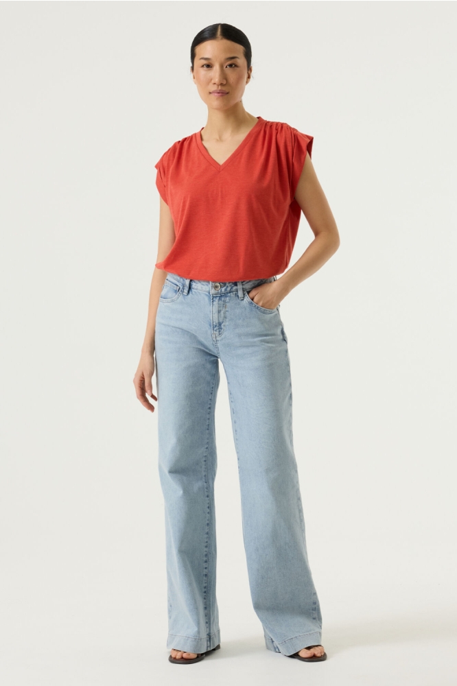 Garcia rode dames t-shirt | Model