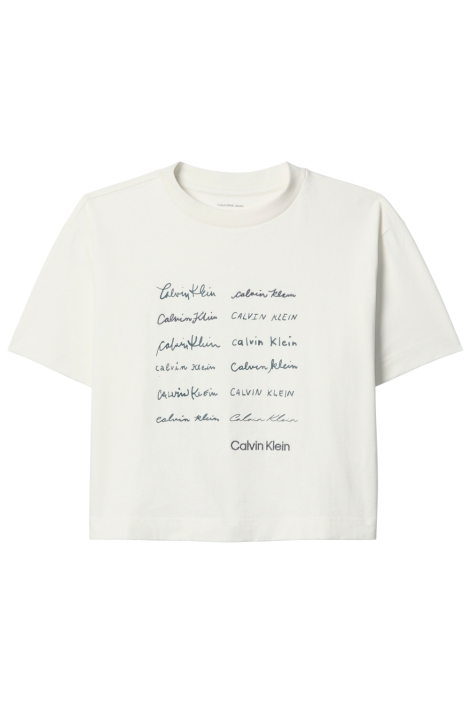 Calvin Klein beige dames t-shirt | Vooraanzicht
