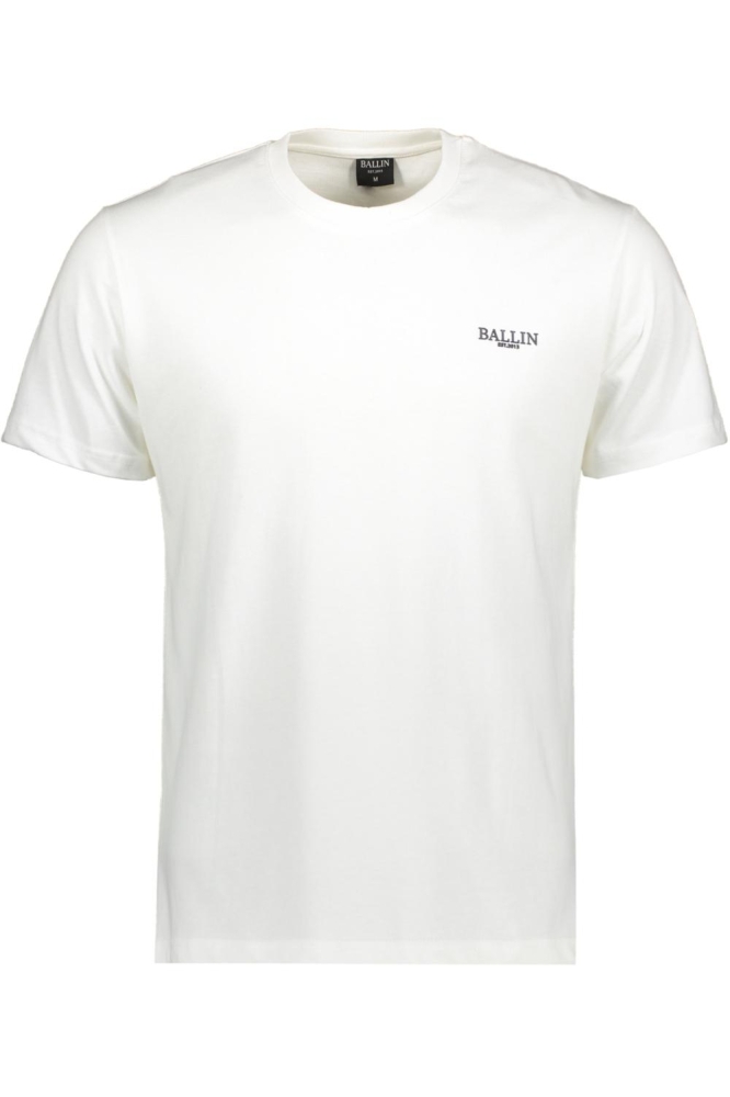 Ballin witte heren t-shirt | Vooraanzicht