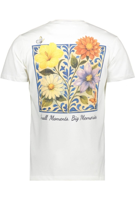 Ballin witte heren t-shirt | Achteraanzicht