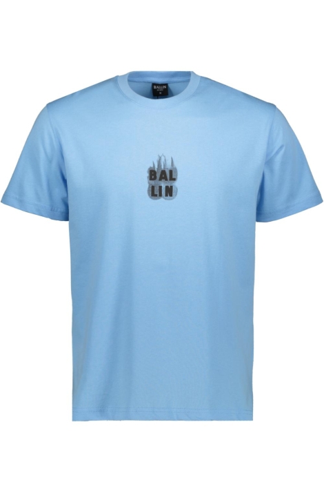 Ballin blauwe heren t-shirt | Vooraanzicht