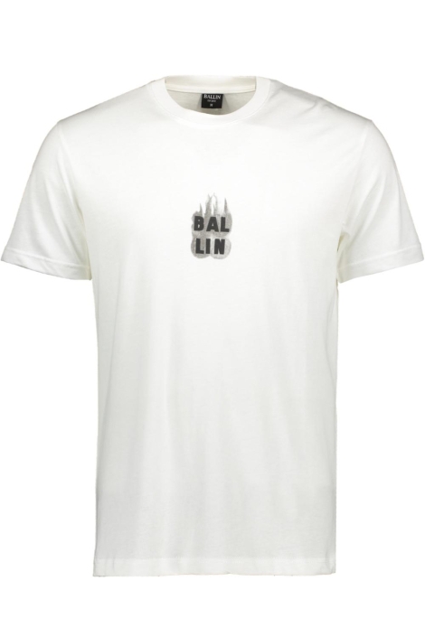Ballin witte heren t-shirt | Vooraanzicht