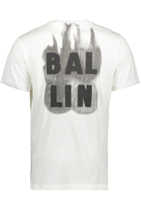 Ballin witte heren t-shirt | Achteraanzicht