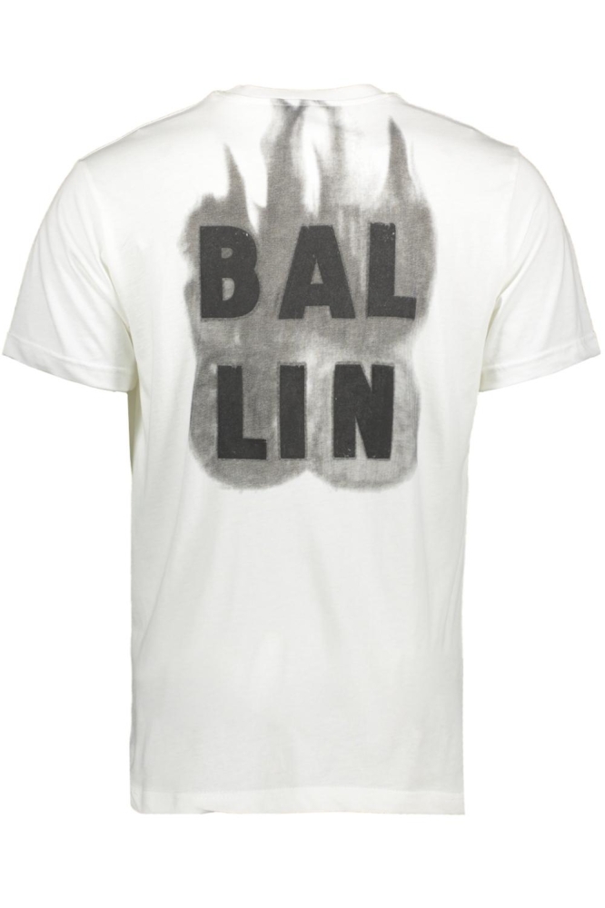 Ballin witte heren t-shirt | Achteraanzicht