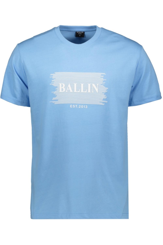 Ballin blauwe heren t-shirt | Vooraanzicht