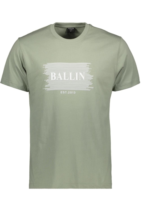 Ballin groene heren t-shirt | Vooraanzicht