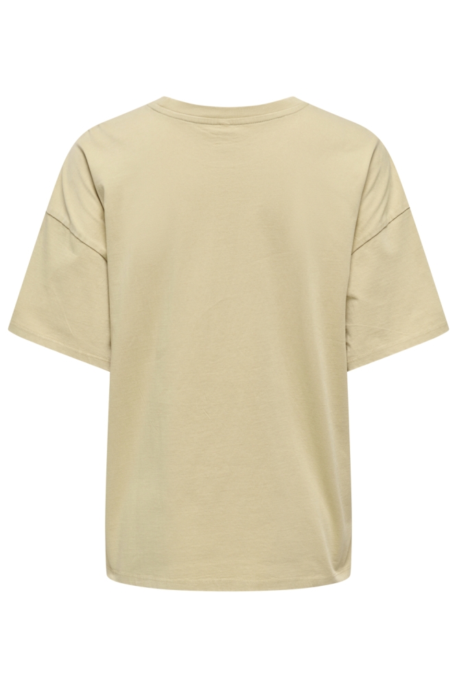 Only groene dames t-shirt | Achteraanzicht