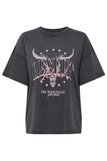 Only onlmila s/s print box cs jrs Grijs