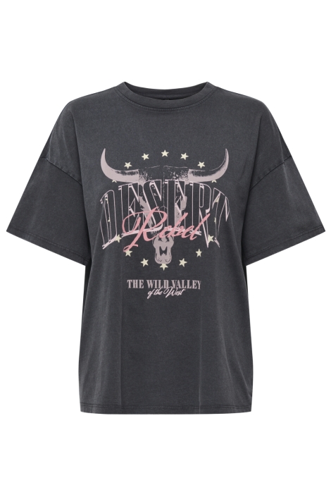 Only grijze dames t-shirt | Vooraanzicht