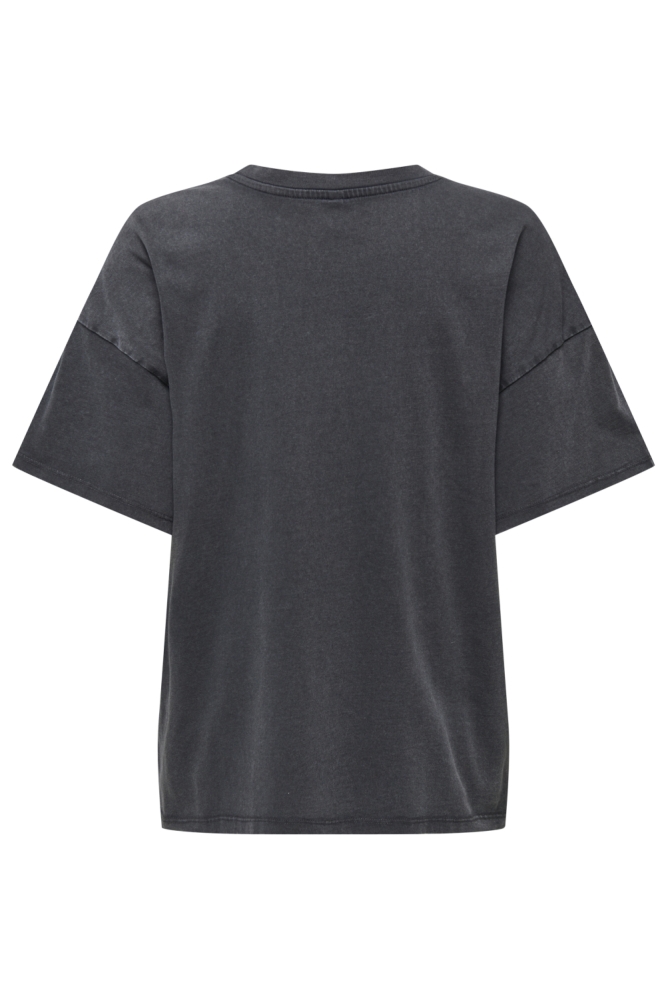 Only grijze dames t-shirt | Achteraanzicht