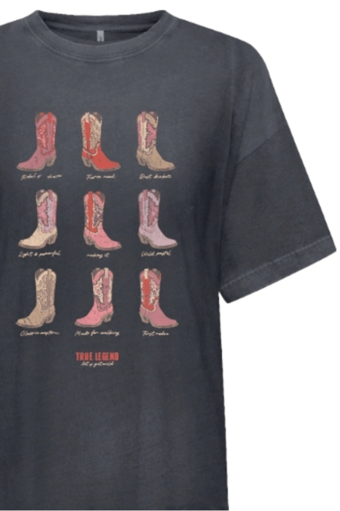 Only grijze dames t-shirt | Close up