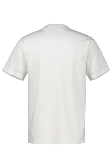 Lerros witte heren t-shirt | Achteraanzicht