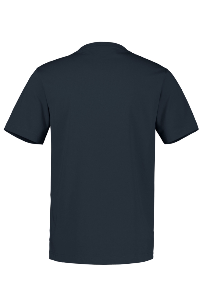 Lerros blauwe heren t-shirt | Achteraanzicht