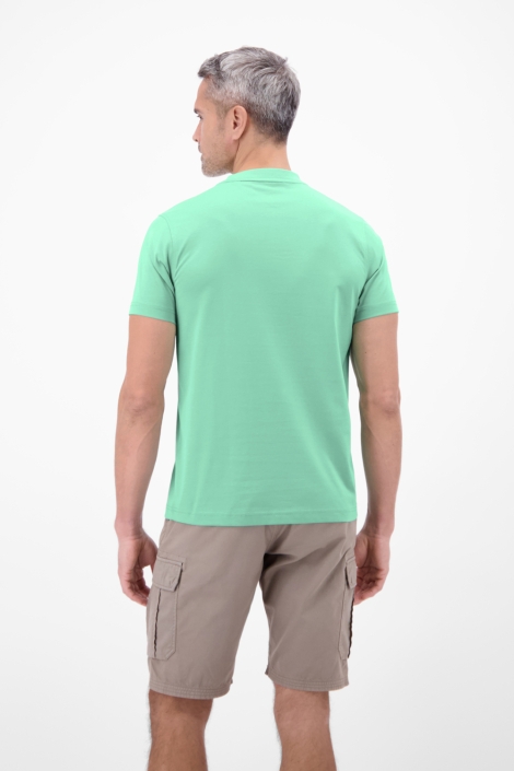 Lerros groene heren t-shirt | Model achteraanzicht