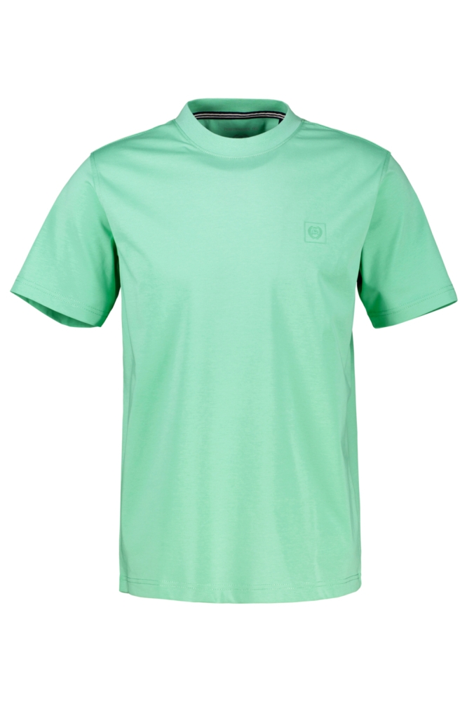 Lerros groene heren t-shirt | Vooraanzicht