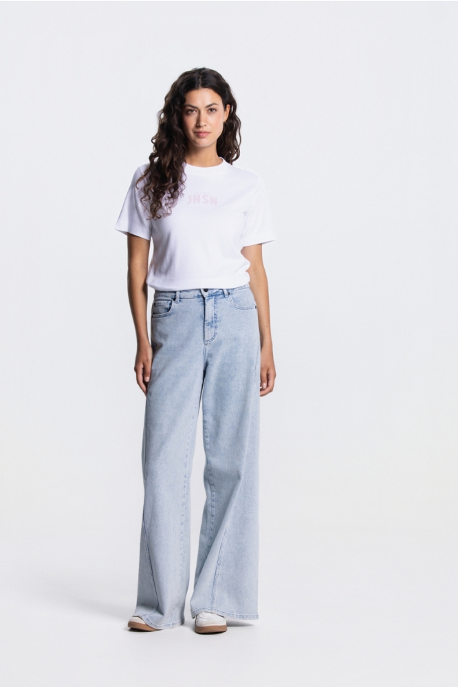 Juffrouw Jansen witte dames t-shirt | Model