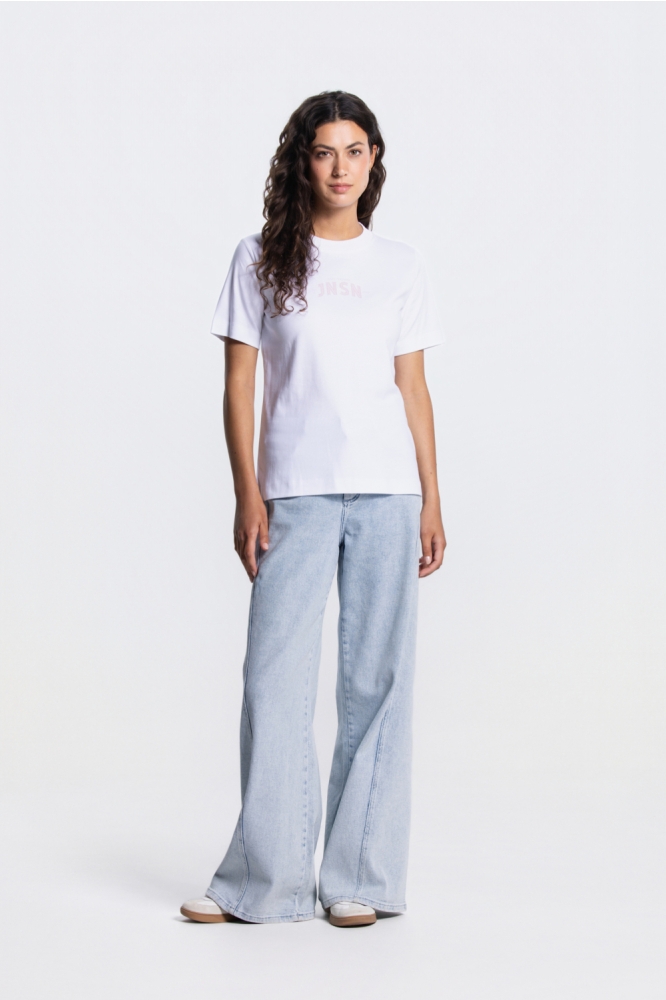 Juffrouw Jansen witte dames t-shirt | Model