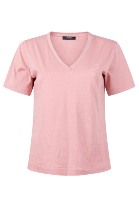 Juffrouw Jansen roze dames t-shirt | Vooraanzicht