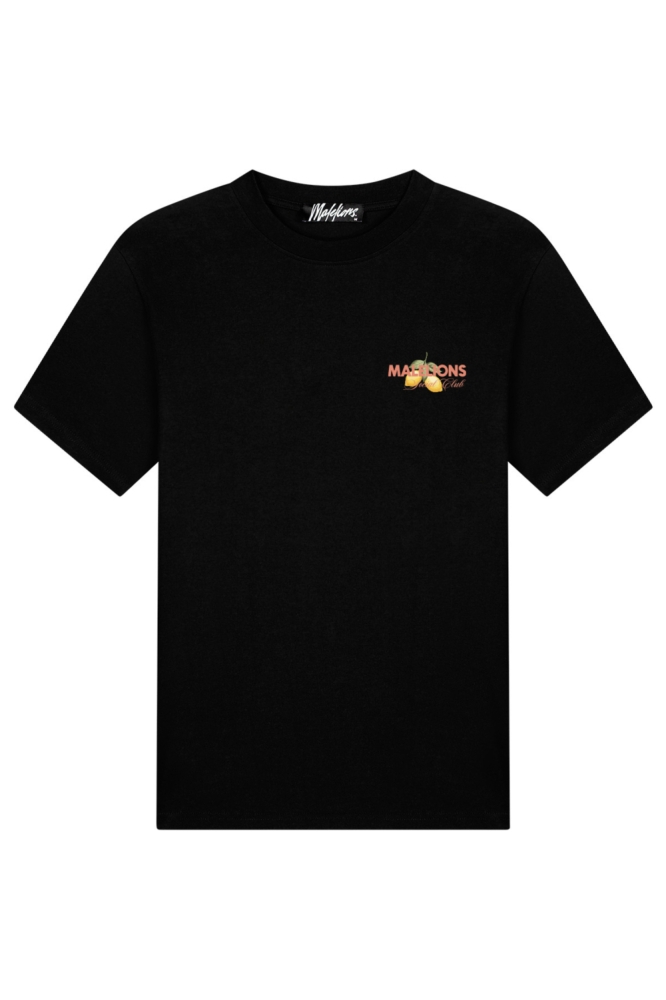 Malelions zwarte heren t-shirt | Vooraanzicht