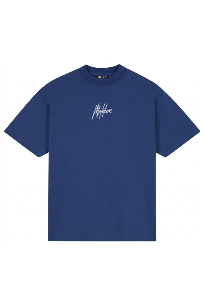 Malelions blauwe heren t-shirt | Vooraanzicht