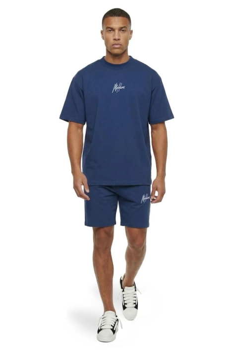 Malelions blauwe heren t-shirt | Model