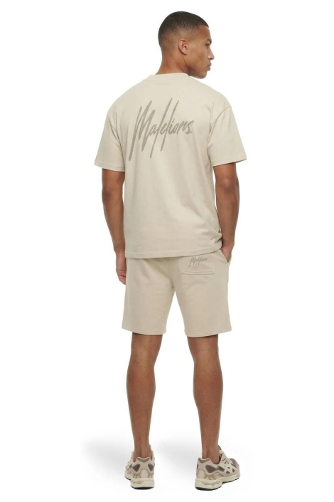 Malelions taupe heren t-shirt | Model
