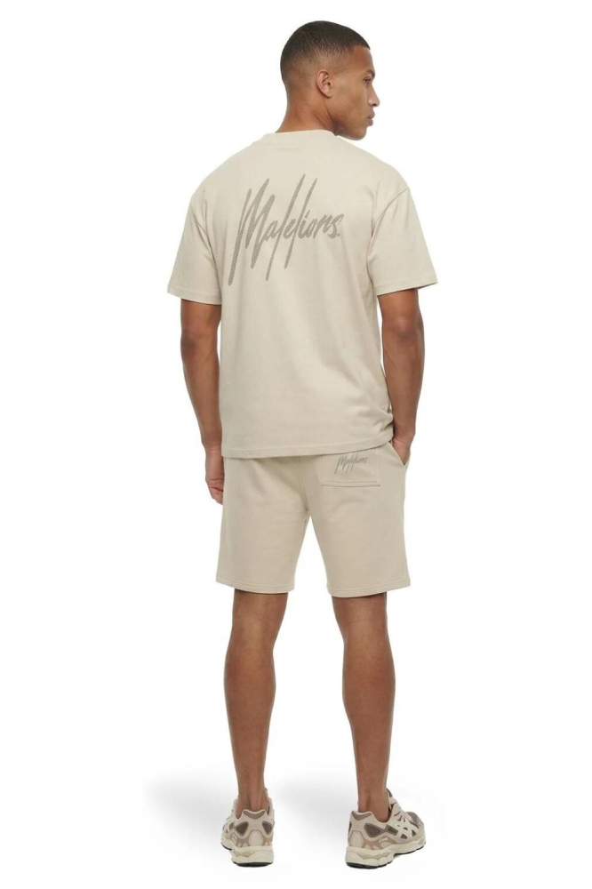 Malelions taupe heren t-shirt | Model