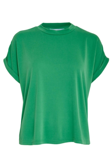 Minus T-shirt MAVELYN MODAL BLOUSE MI6052 3032 GREENBRIAR