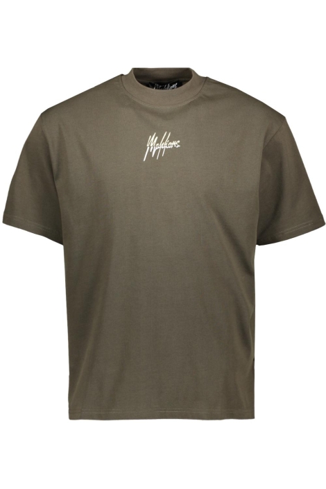 Malelions groene heren t-shirt | Vooraanzicht