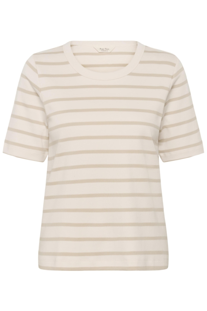 Part Two beige dames t-shirt | Vooraanzicht