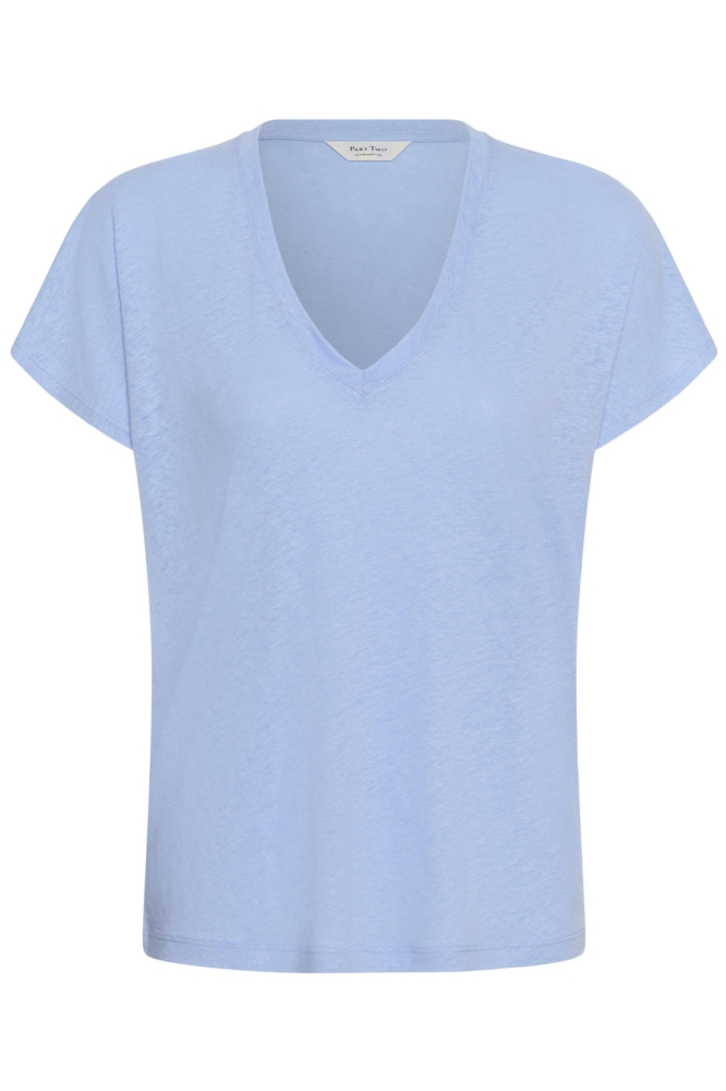 Part Two blauwe dames t-shirt | Vooraanzicht