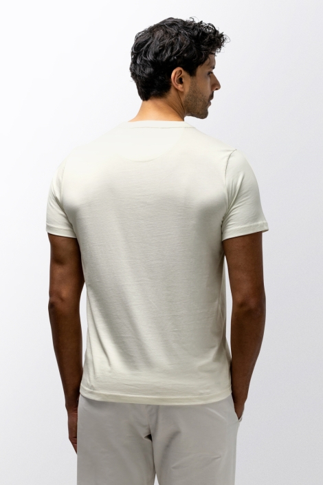 State of Art witte heren t-shirt | Model achteraanzicht